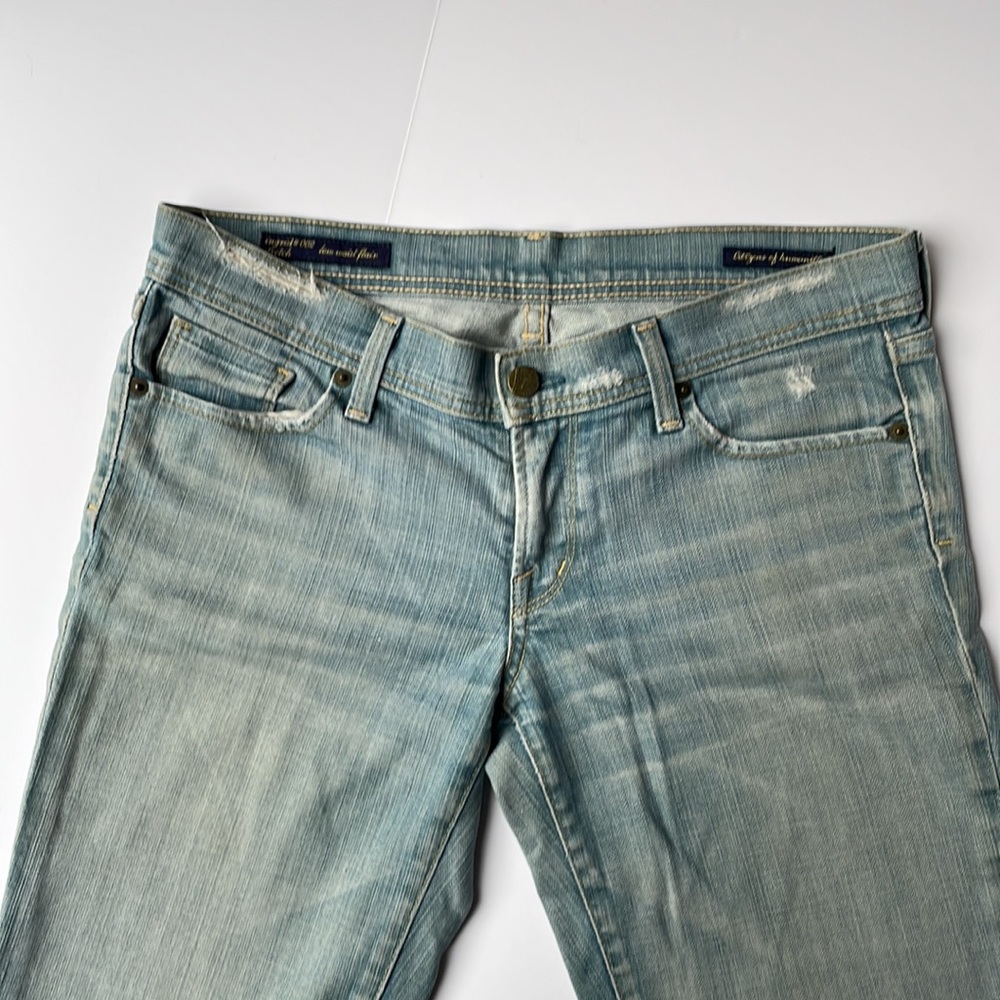 Women’s Vintage Citizens of Humanity Jeans, Low Rise Flare Jerome Dahan Size 29